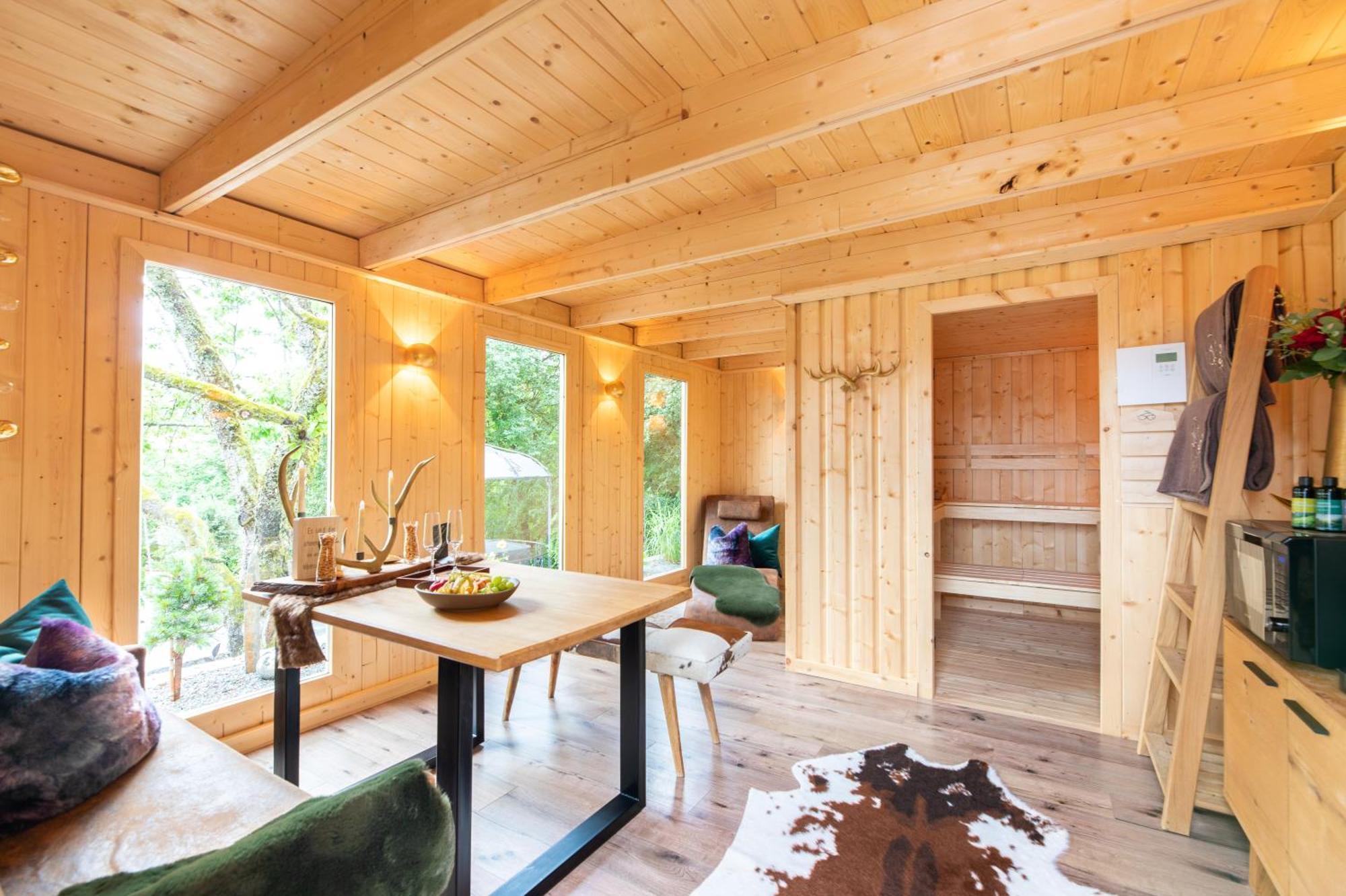 Chalet Vitaspa - Whirlpool & Sauna Privatspa Pegnitz Exterior foto